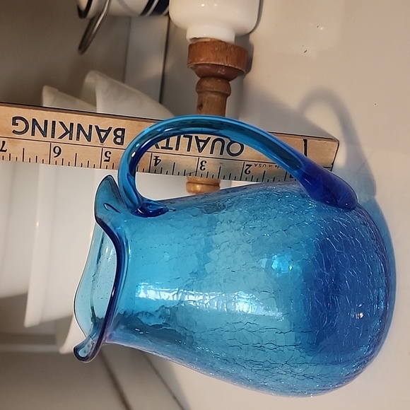Crackle glass pitcher - Picture 4 of 4
